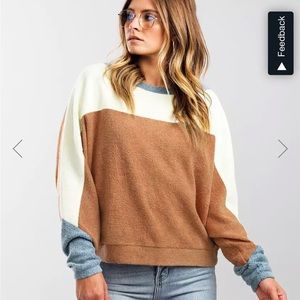 Free People Blue Monday Pullover